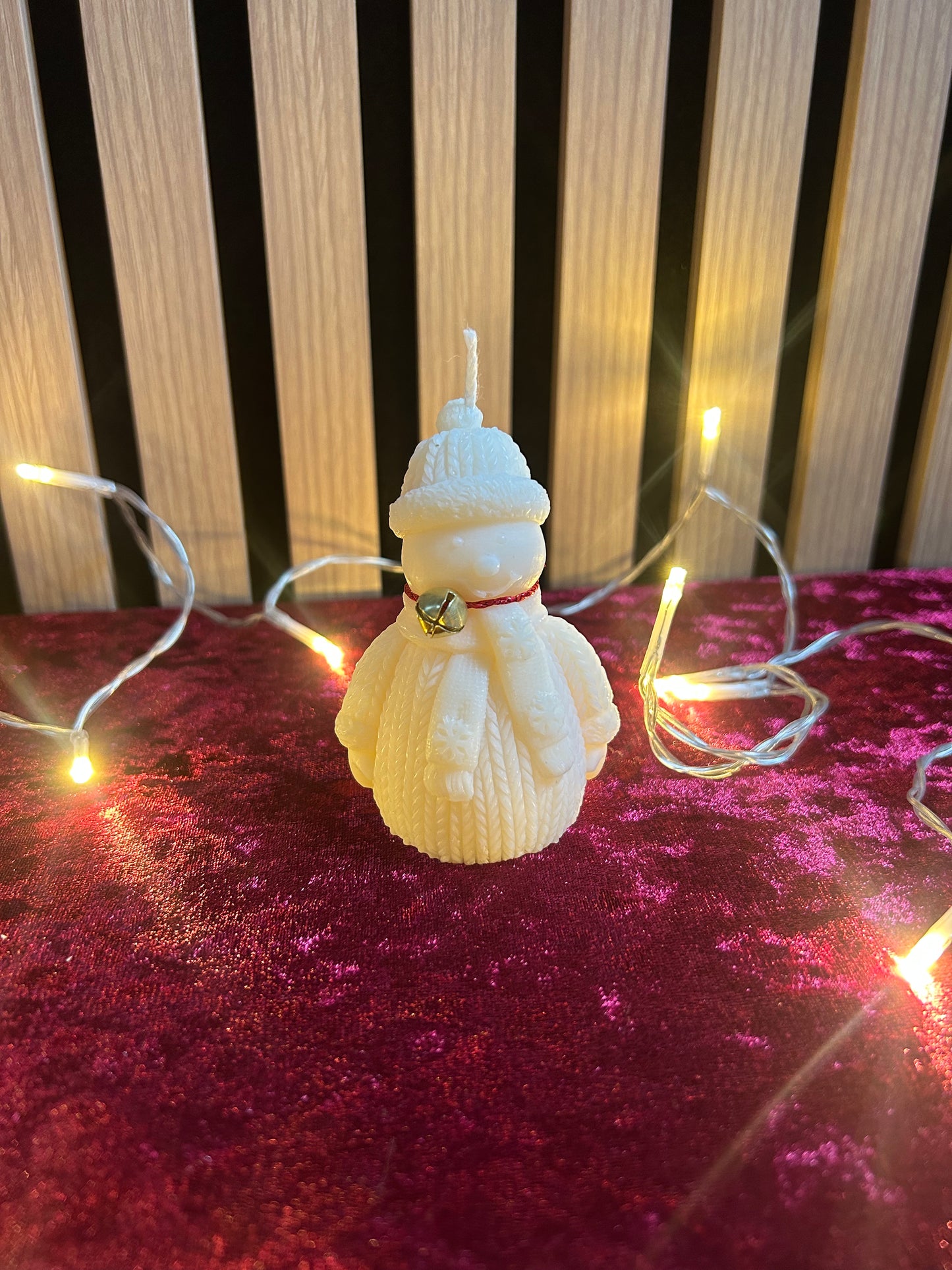 Bougie décorative parfumée – Bonhomme d’Hiver