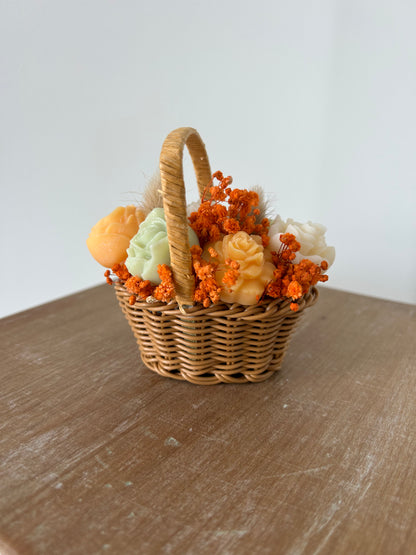 Panier fleuri Parfum Fraise & Chocolat