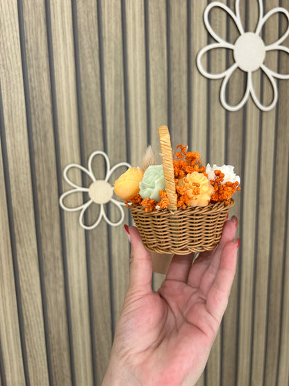 Panier fleuri Parfum Fraise & Chocolat