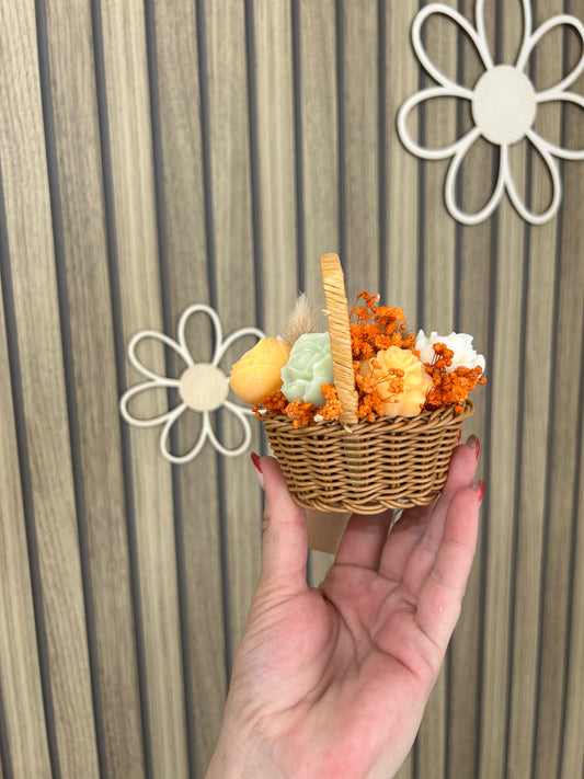 Panier fleuri Parfum Fraise & Chocolat