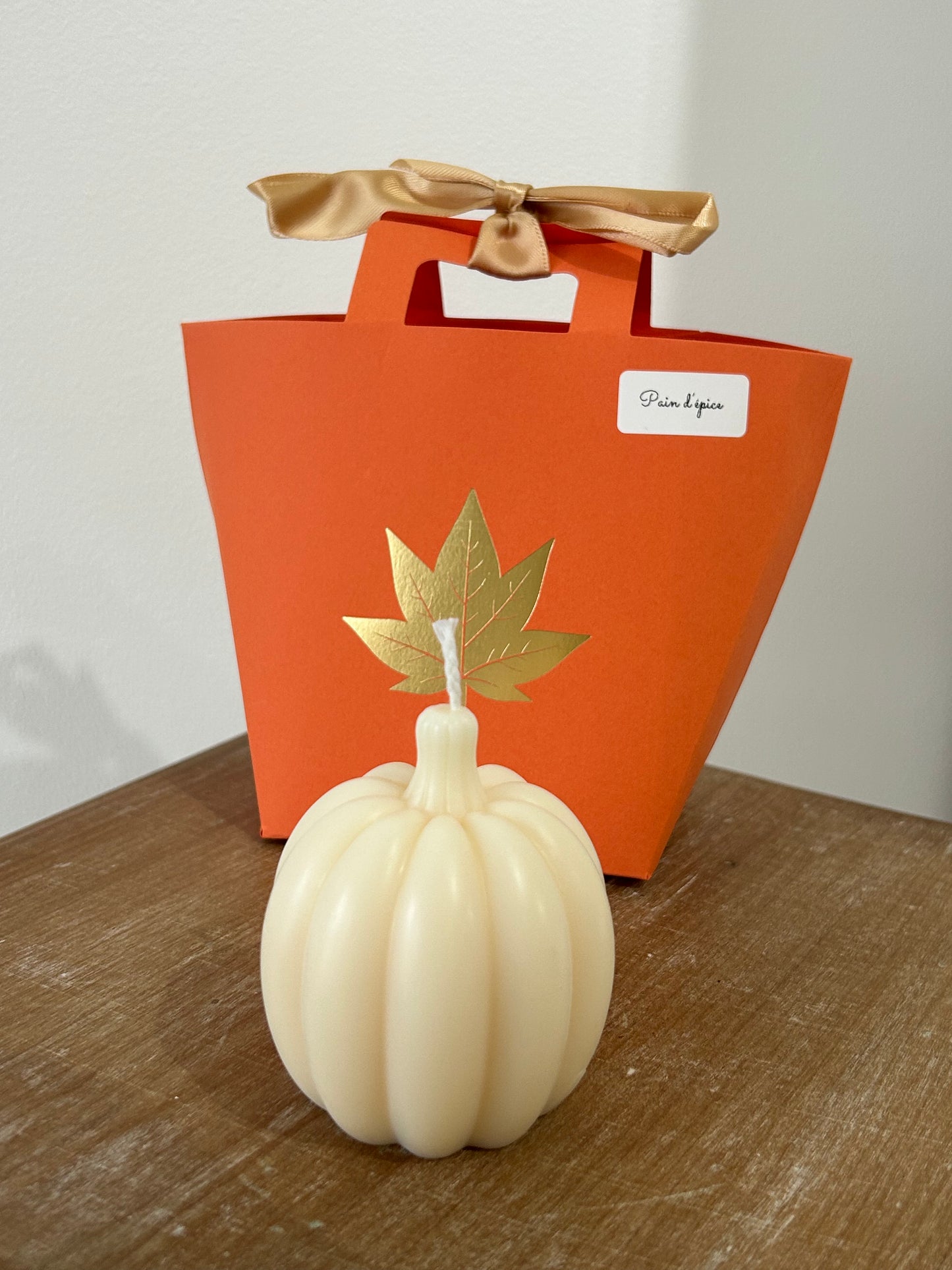 Bougie décorative Citrouille parfum Pain d'épice
