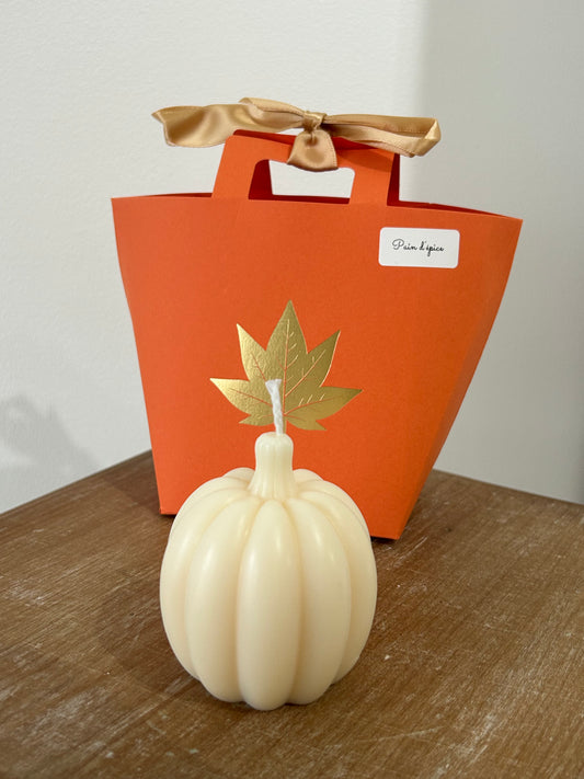 Bougie décorative Citrouille parfum Pain d'épice