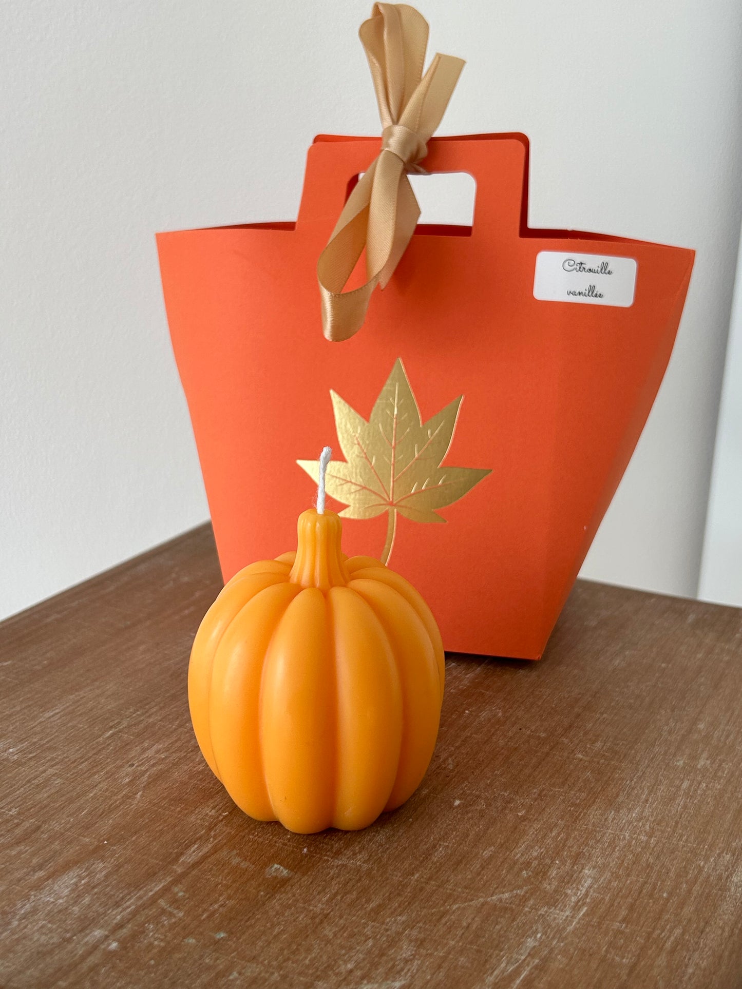 Bougie décorative Citrouille parfum Citrouille Vanillée