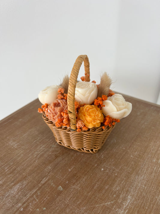 Panier fleuri Parfum Citrouille vanillée