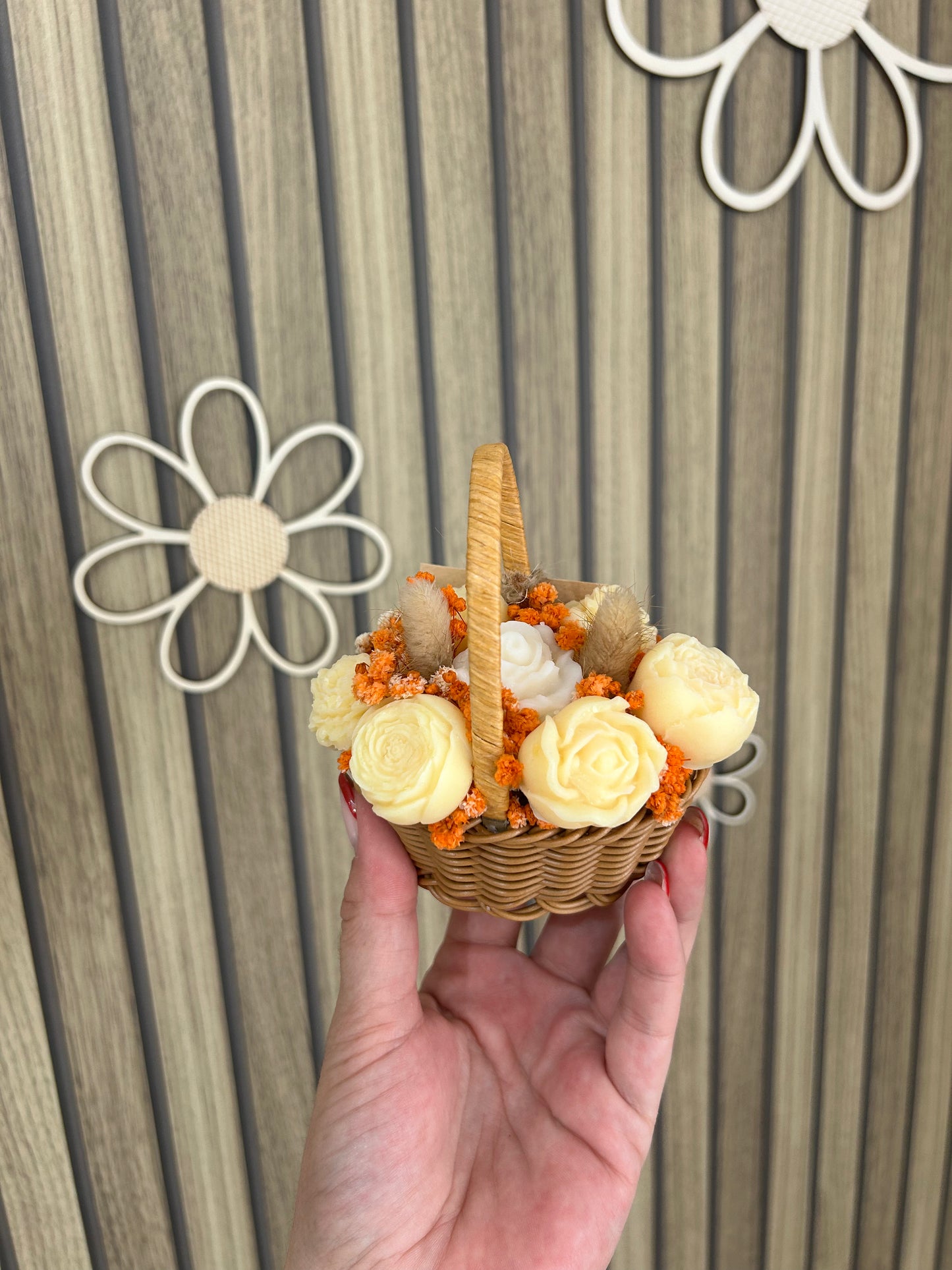 Panier fleuri Parfum Calisson
