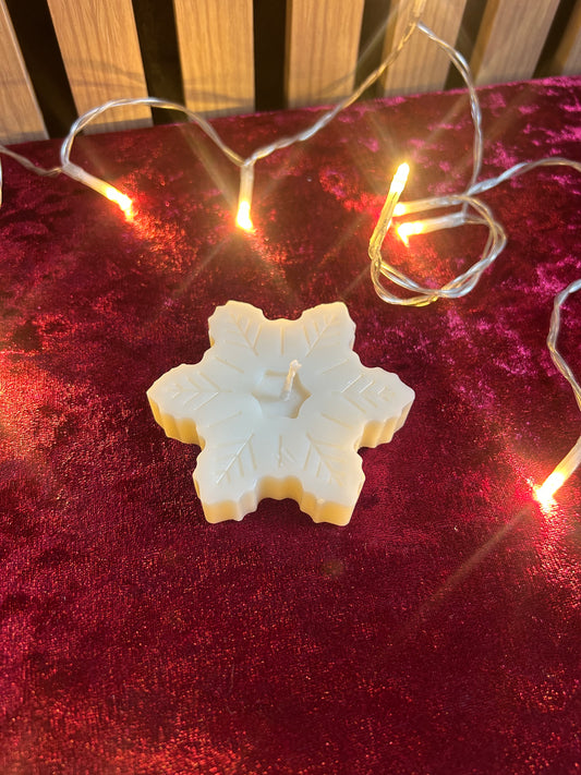 Bougie décorative parfumée – Flocon d'hiver