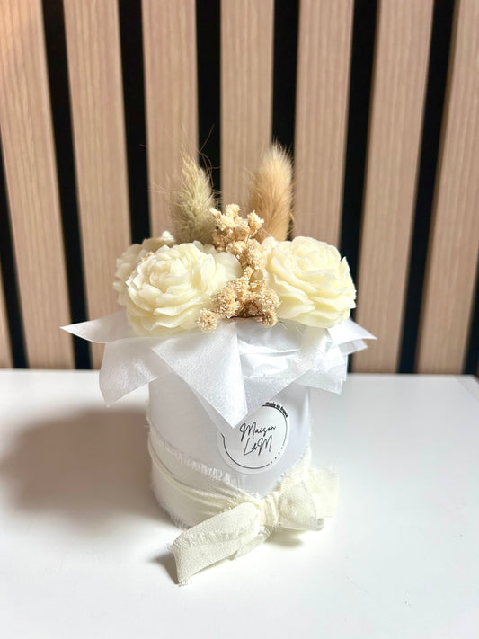 Bouquet pivoine blanc