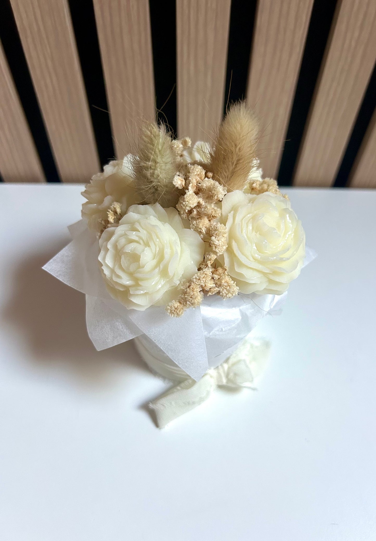 Bouquet pivoine blanc