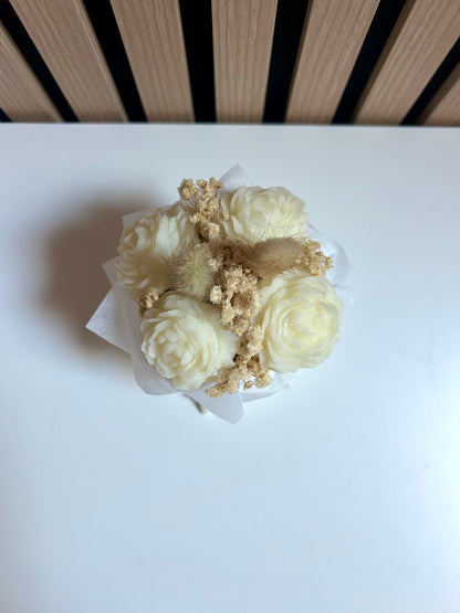 Bouquet pivoine blanc